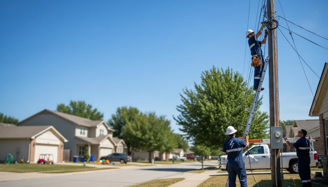 Residential electrician providing installation services in Mokena, IL